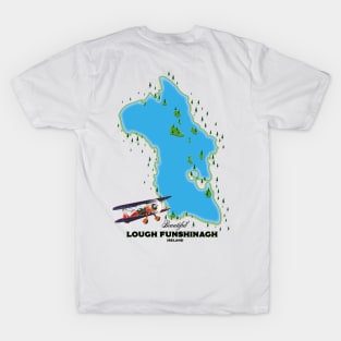 Lough Funshinagh Ireland map T-Shirt